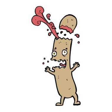 az pişmiş sosis cartoon