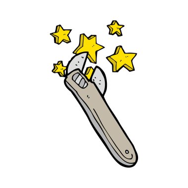 karikatür ayarlanabilir anahtarı