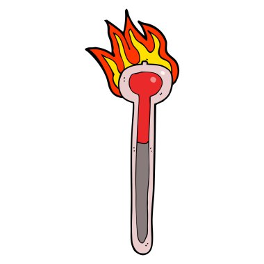 çizgi film sıcak termometre