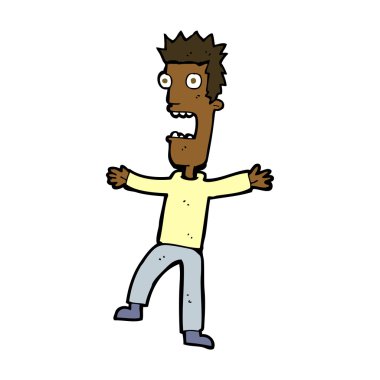 dehşete adam çizgi film