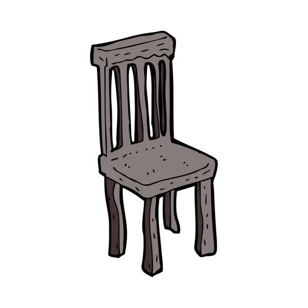 漫画古い木製の椅子 — ストックベクタ