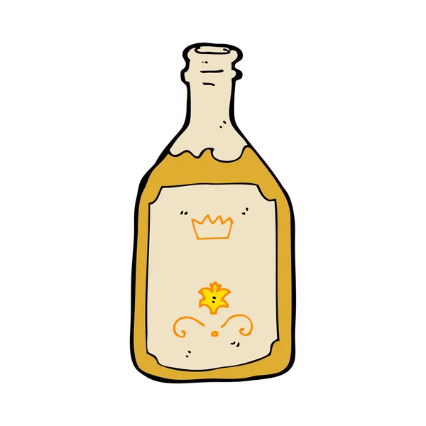 Cartoon dranken fles — Stockvector