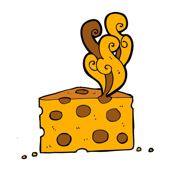 Kreslený smradlavý sýr — Stockový vektor