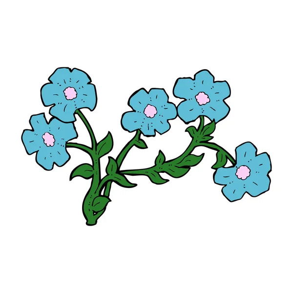 Flores de desenhos animados — Vetor de Stock