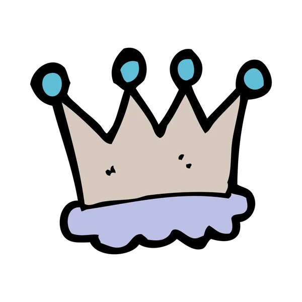 Symbole de couronne de dessin animé — Image vectorielle