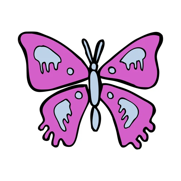 Mariposa de dibujos animados — Vector de stock