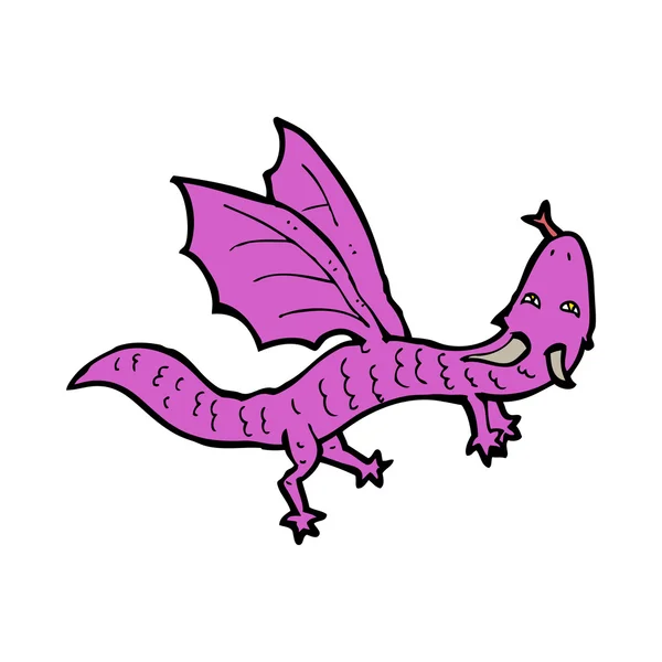 Cartone animato piccolo drago — Vettoriale Stock
