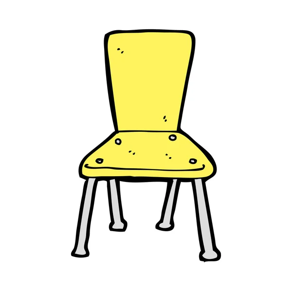 만화 오래 된 학교 의자 — 스톡 벡터