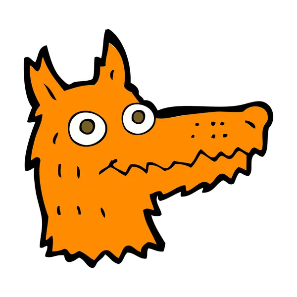 Cartoon fox head — Stock Vector