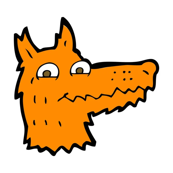 Cabeça de raposa dos desenhos animados —  Vetores de Stock
