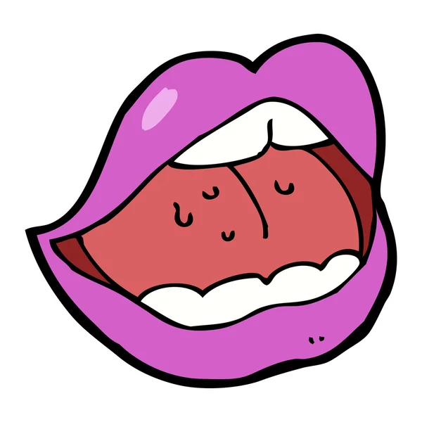 Рот мультфільму рожевий — стоковий вектор
