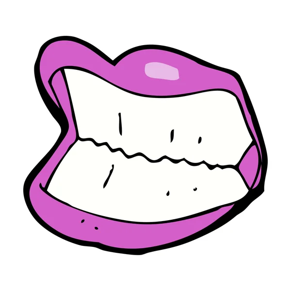 Dessin animé sourire bouche — Image vectorielle
