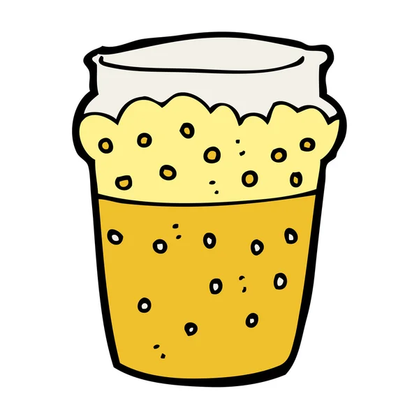 Κινουμένων σχεδίων ποτήρι μπύρα — Διανυσματικό Αρχείο