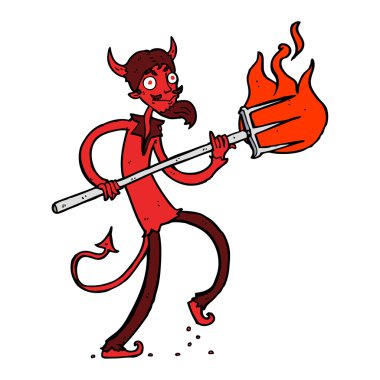 Yabalı çizgi film şeytanı.