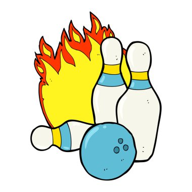 10 pin bowling çizgi filmi