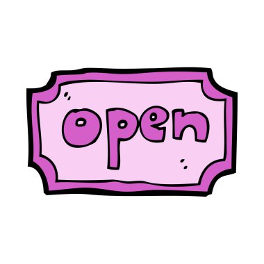 karikatür açık işareti