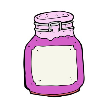 karikatür mutfak kavanozu