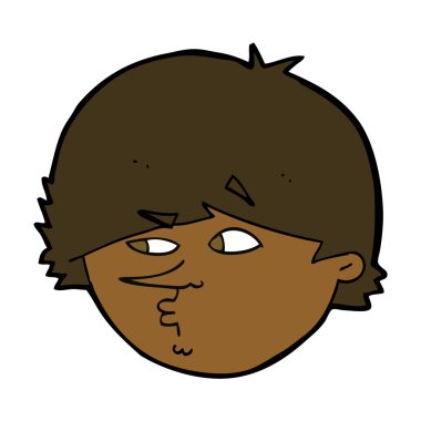 karikatür şüpheli adam