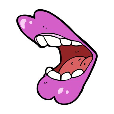 Cadılar Bayramı ağzı cartoon