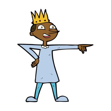 karikatür işaret eden Prens