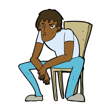 kederli adam çizgi film