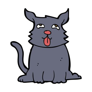 Çizgi film mutlu köpek.