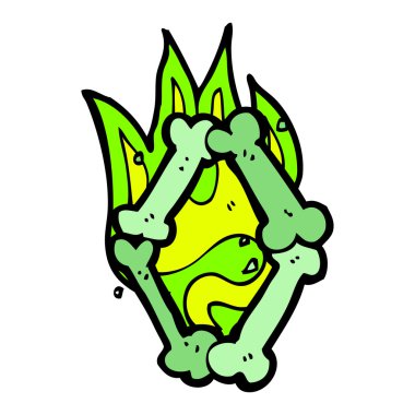 çizgi film cadılar bayramı kemik numarası