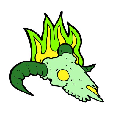 çizgi film sihirli koç kafatası