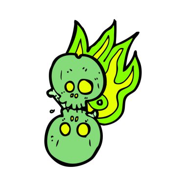 çizgi film cadılar bayramı kemik numarası