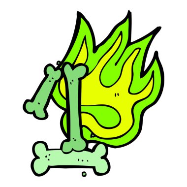 çizgi film cadılar bayramı kemik numarası