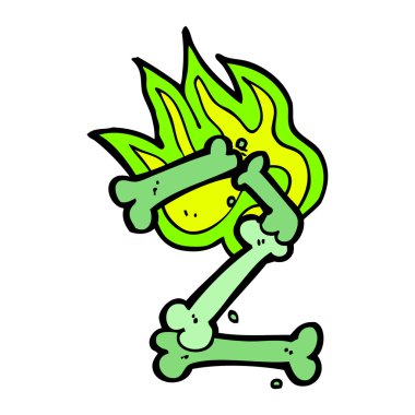 çizgi film cadılar bayramı kemik numarası