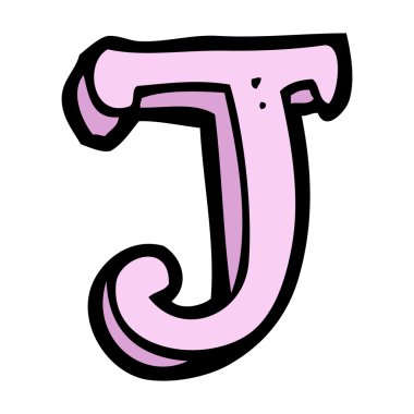 karikatür harf j