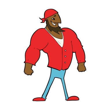 Çizgi film adamı denizci.