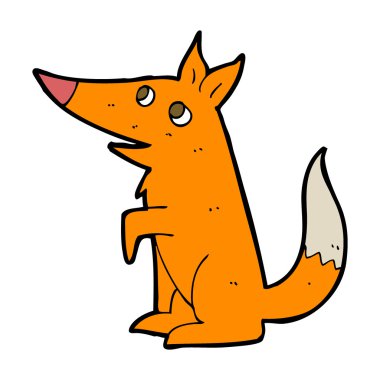 karikatür tilki yavrusu