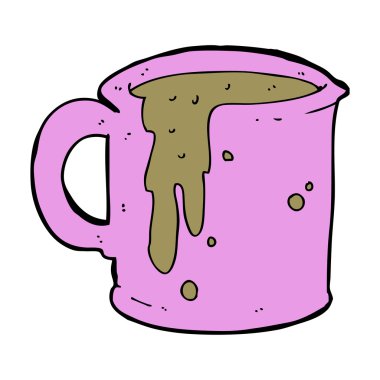 çizgi film kahve fincanı.