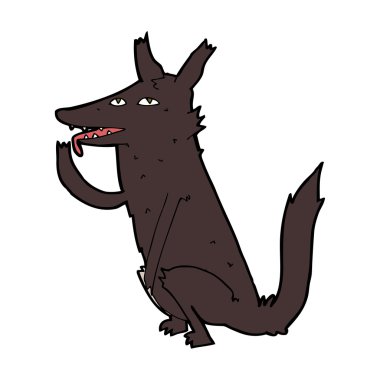 çizgi film kurt yalama pençe