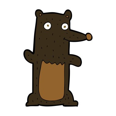 çizgi film siyah ayı