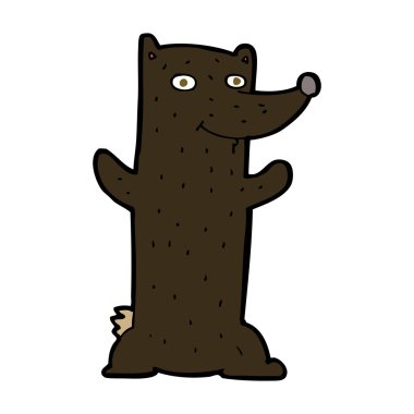 çizgi film siyah ayı