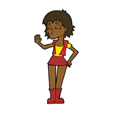 çizgi film serin kız