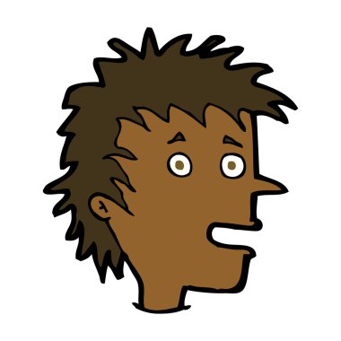 çizgi film heyecanlı çocuk