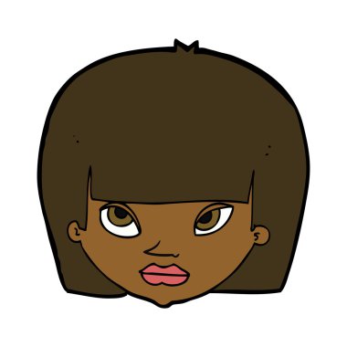 karikatür rahatsız kadın