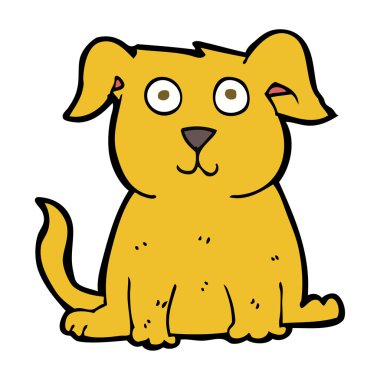 Çizgi film mutlu köpek.