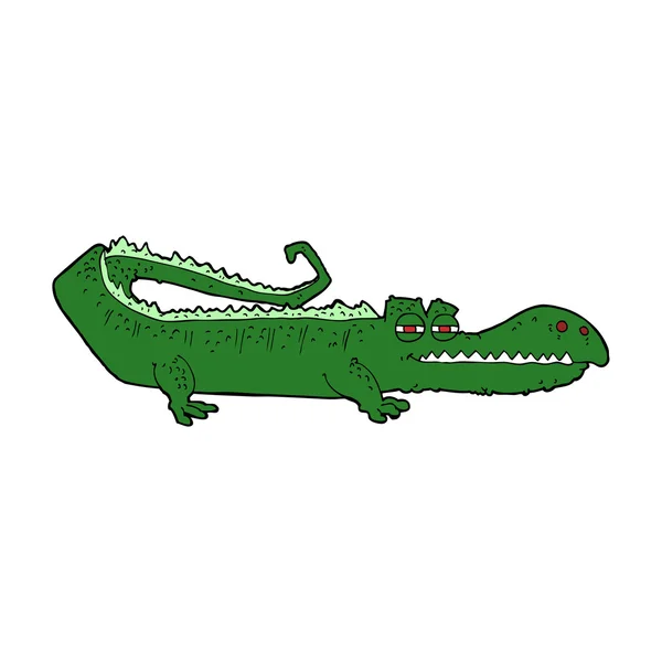 Cartoon crocodile — Stock Vector