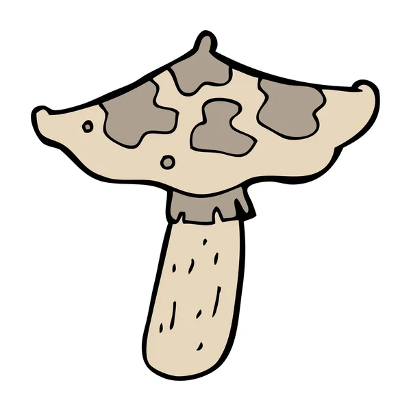 Toadstool kartun - Stok Vektor