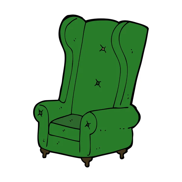 Viejo sillón de dibujos animados — Vector de stock