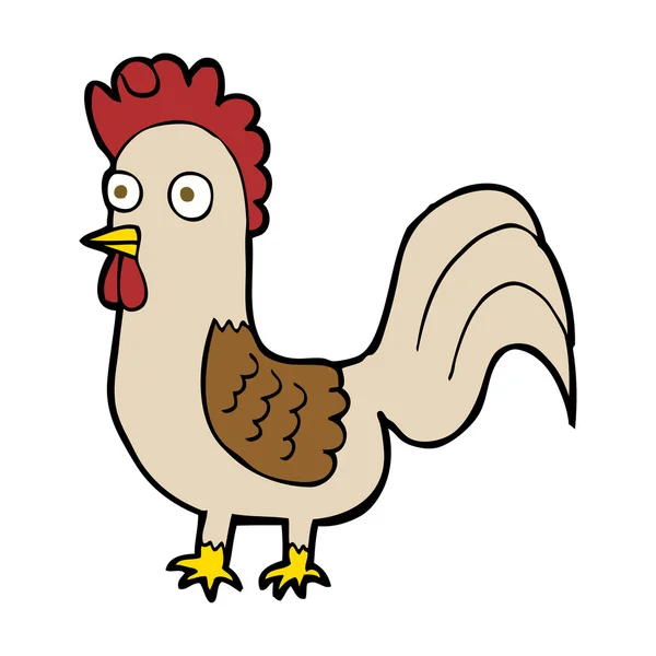 Cartoon rooster — Stock Vector