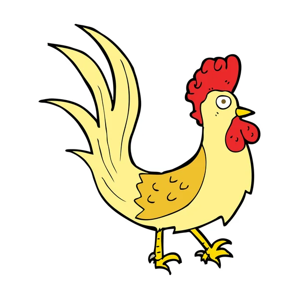 Cartoon cockerel — Stockvector