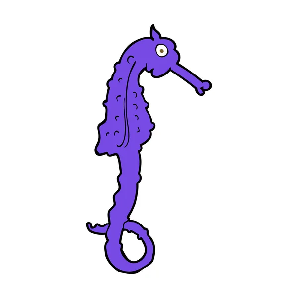 Cartoon sea horse — Stock Vector