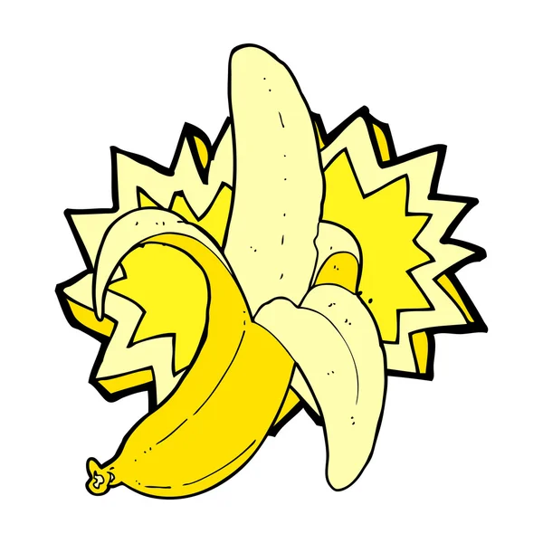 Σύμβολο μπανάνα κινουμένων σχεδίων — Διανυσματικό Αρχείο