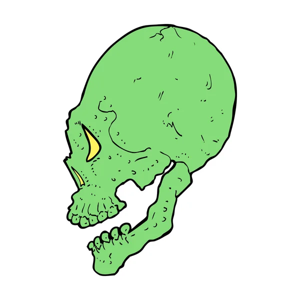 Ilustração do crânio assustador —  Vetores de Stock